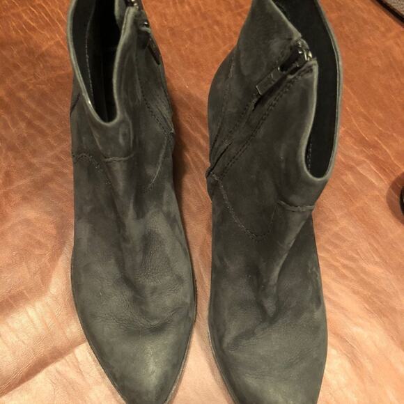 Frye black nubuck leather western style booties  sz 9 NEW - Picture 10 of 12